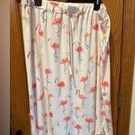 Tickled Teal Pink Flamingo Weekend Skirt Size 3X Plus  Photo 0