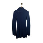Lovers + Friends NWOT  Keeney Distressed Sweater Dress in Navy Blue Size S Photo 11