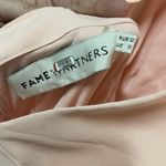 Fame and Partners  Blush Pink‎ Jumpsuit Flutter Sleeve V Neck Size 8 Wide Leg Photo 11