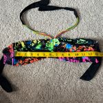 OP Rainbow Splatter Halter Bikini Top Juniors Size Medium / 7 - 9 NO PADDING Photo 1