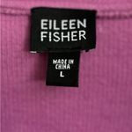 Eileen Fisher Purple Lilac Button Boiled Wool Cotton Cardigan Jacket Size Large Photo 5