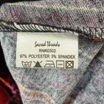 Sacred Threads  Tunic Top M Black Orange Patchwork Festival Art To Wear Lagenlook Photo 13