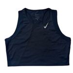 Nike  Dri-Fit Race Cropped Top Shirt; black; size Large Photo 2
