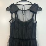 Rodarte Lace/Chiffon Tulle Black Mini Dress / Bows Size Small Photo 3