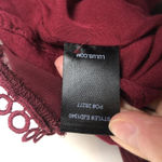 Lulus LULU’S Burgundy Pleated Ruffle Halter Swing Mini Dress Size Small Party Cocktail Photo 7