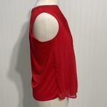 Charter Club  Sleeveless Button‎ Blouse Barn Red XS Photo 3