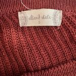 Altar'd State Altar’d State Lace Up Rust Orange Sweater Size Small Oversized High Low V-Neck Photo 10