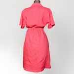 Athleta Playa Wrap Dress women’s 6 100% Linen Tie Waist NWT coastal summer chic Photo 1