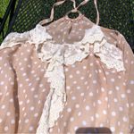 Energie Sheer polka dot Strappy Top M Photo 4