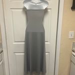 UNBRANDED Gray Strapless Slit Skirt Dress With Cropped Hem Size L Photo 7