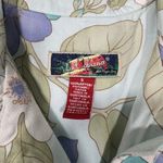 La Cabana Women's Light Blue Floral Hawaiian Shirt Photo 4