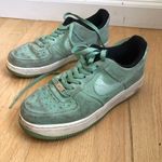 Nike  Air Force 1 size 7.5 women mint green suede Photo 4
