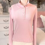 Jones New York  Signature Pink Cotton Long Sleeve Womens Small Photo 3