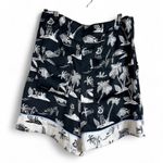 Maison Scotch Women's Aloha Tropical Print High Waisted Shorts Size S Photo 1