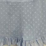 AQUA Swiss Dot Lace Trim Romper Size Medium in Blue NWT Photo 4