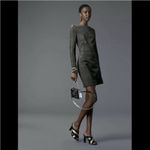 Diane Von Furstenberg ❤️ Long-Sleeve Metallic-Knit Mini Dress Size 10 EUC! 0442‎ Photo 2