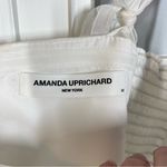 Amanda Uprichard  Russo Dress Size Medium White Gingham Babydoll Mini Bridal Photo 2