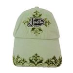 Justin Boots  Women’s Green Strapback Baseball Cap Hat M&F Western Products Photo 0