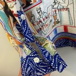 John Mark Oversized Travel Map French Rivera Paradiso Button Down Shirt Size PM Photo 6