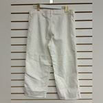 Lucky Brand Wide Leg Mid Rise Crop Jeans White Size 12/31 Barrel Leg NWT Flawed Photo 5
