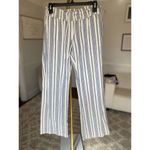 Roxy  Wide Leg Linen Lounge Pants Drawstring Resort Vaca Beach Natural Fiber Boho Photo 1