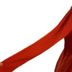 Chico's Additions by Sweater Top Textured Orange Sz 1 Med Long Sleeve V Neck Photo 3