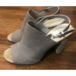 BCBGirls BCBG Girls Womens Leather Upper- Cork Heels Open Toe & Heel Sling Back Size 6.5 Photo 1