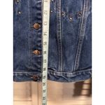 No Boundaries  Dark Wash Denim Jacket Size M Pockets Button Up Collar Studs Photo 1