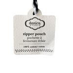 Danica Studio black and tan small zipper pouch with bicycles and gold hardware Photo 5