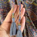 Boemo Wrap Top Shirt Blouse Festival Hippie Boho Bohemian Pink Medium Paisley Photo 4