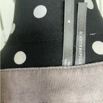 Anthropologie Womens Top Sz M Gray Striped Long Sleeve Buttons Boat Neckline Photo 8