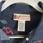 GW Jeans Co Vintage 90’s Embroidered Denim Jacket Blue Size M Photo 1