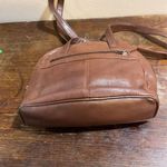 Sonoma  Genuine Leather Purse Brown Zippered Pockets Top Handle​​ Photo 2