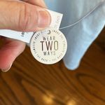 Aeropostale Live Love Dream Tank Hombre Tassel Crop White Blue Womens M Long Side Arm Slits Photo 11