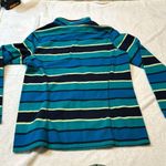 Old Navy  Blue Stripped Partial Zip Sweater Soft XL Photo 3
