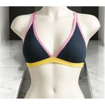 Jessica Simpson Women's Chop & Change X Back Full Support Triangle Bikini Top L Photo 1