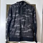 Athleta Camo Camouflage Zip Front Hoodie Sweatshirt Thumb Hole Photo 1