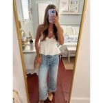 Free People We the Free Palmer Cuffed Baggy Jeans Wash La La Land Size US 27 NWT Photo 13