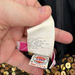 Vintage Nadine Size 9 Gold Sequin Formal Halter Neck Backless Dress Photo 11