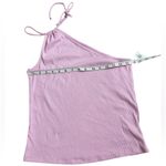 Old Navy One-Shoulder Pink Ribbed Knit Top Photo 2