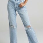 Rolla’s the original ultra high rise straight jeans distressed knee 27 Blue Photo 14