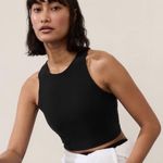 Athleta  Conscious Crop Black Sports Bra Top Size Medium Photo 0