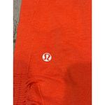 Lululemon  In the Flow Crop Pants Leggings Womens 4 Coral Orange Ruched Photo 4