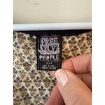 Free People  Puff Sleeve Tie Front Floral Scoop Neck Blouse Multi Women's Small Photo 5