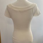 By Together Cream Ribbed Knit Blouse Photo 3