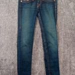 True Religion  Dark Blue Yellow Stiching Stella Style Long Vintage Womens 25 Photo 0
