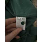 Reformation  Mountain Dress Velvet Emerald Green Ruffle Mini Dress Size 6 Party Photo 12