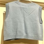 Hollister California Blue And White Sweater V-Neck Vest XS Photo 5