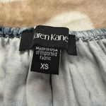 Karen Kane Tie Front Top Blouse Marble Print Long Sleeve XS Photo 6