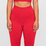 Set Active  Red Sculptflex Set Sports Bra Leggings Matching Set Workout Pilates Photo 0